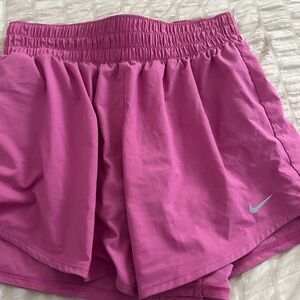 Nike Women's Vibrant Pink Athletic Shorts